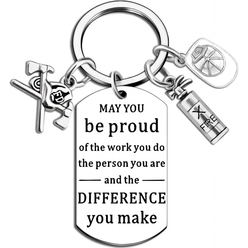 Tech Keychain Accessories - Police Firefighter Pharmacy Tech Appreciation Keychain,