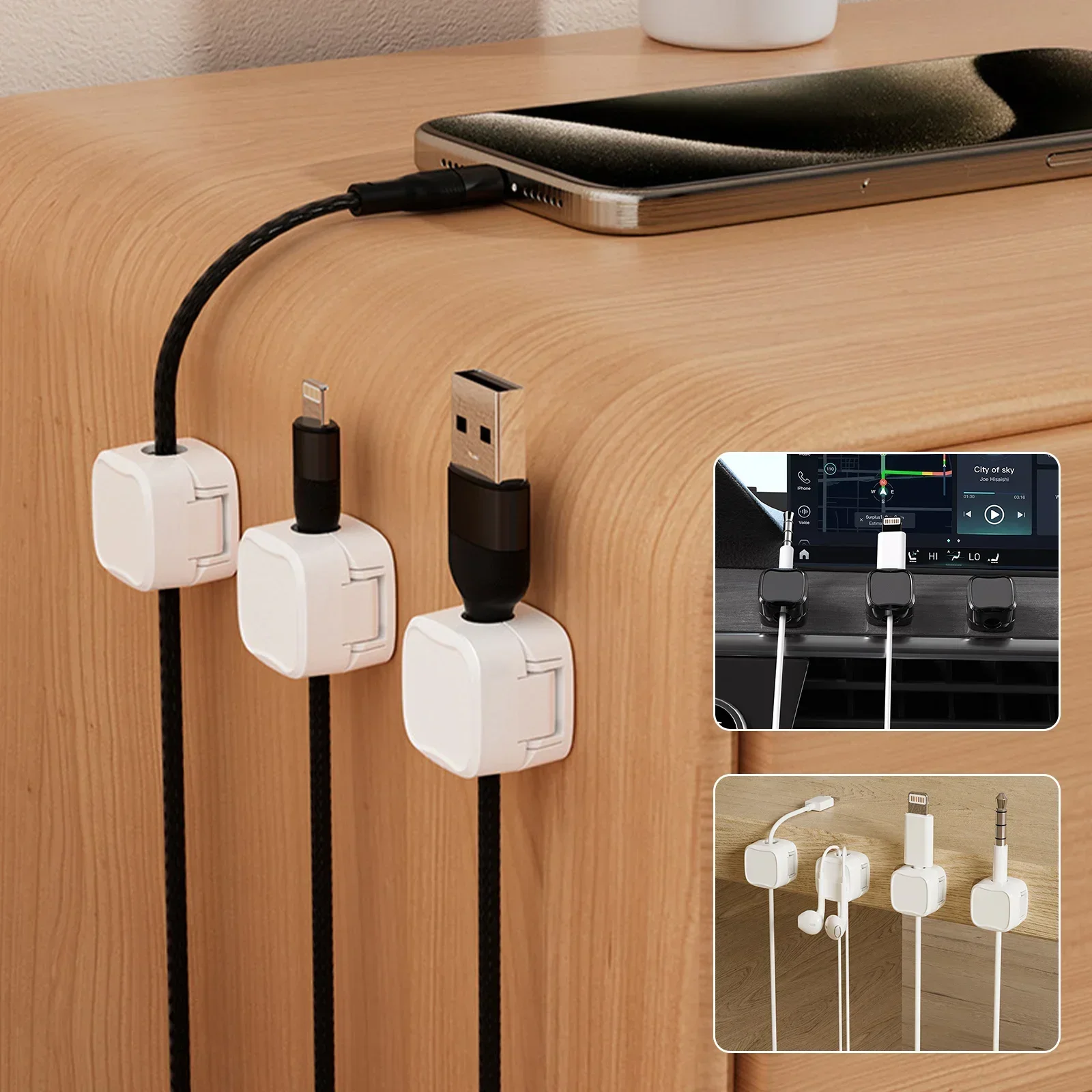 6/12/24PCS Magnetic Cable Orga - Desk Cable Clip review and price