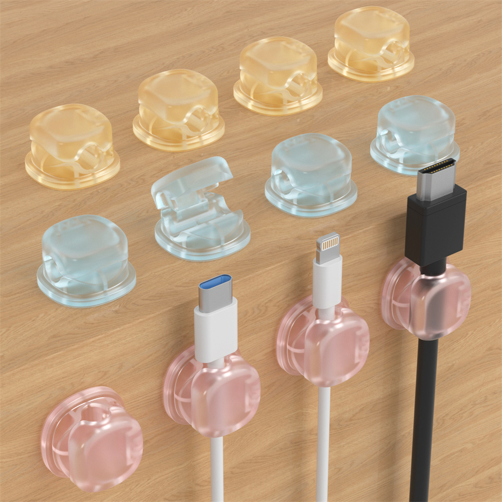 3 Transparent Color Magnetic C - Desk Cable Clip review and price