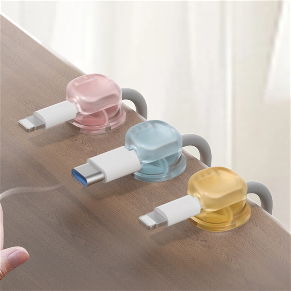 3 Transparent Color Magnetic C - Desk Cable Clip review and price