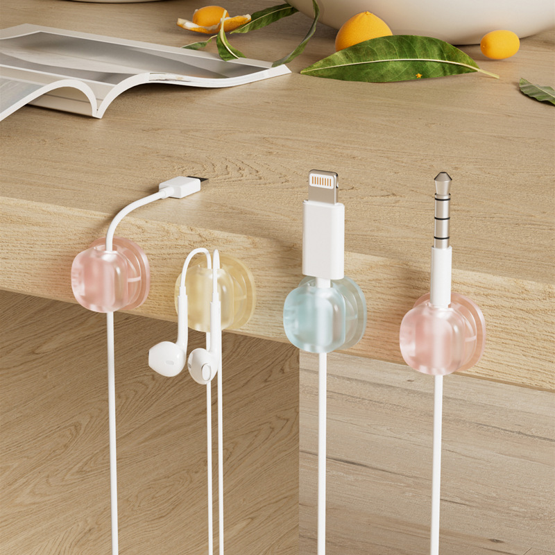 3 Transparent Color Magnetic C - Desk Cable Clip review and price
