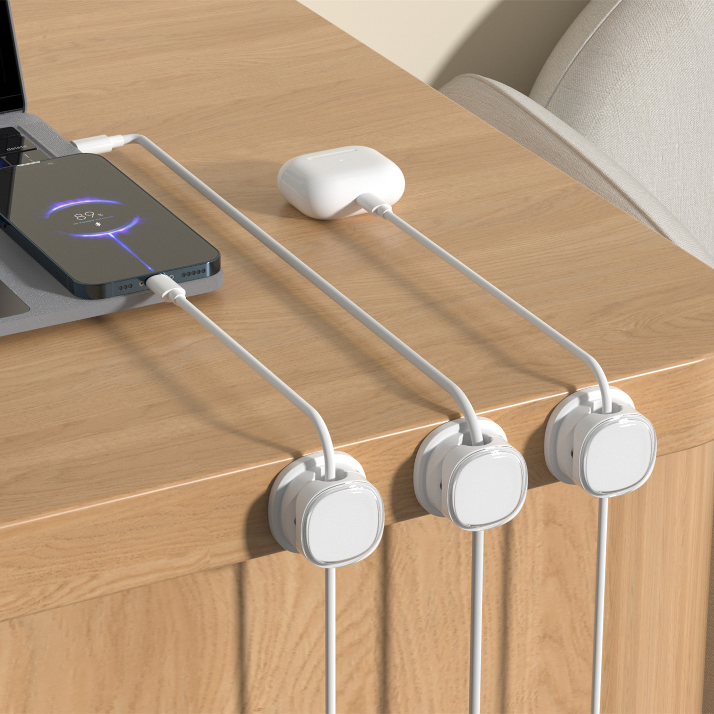 3/6/8/12PCS Magnetic Cable Cli - Desk Cable Clip review and price