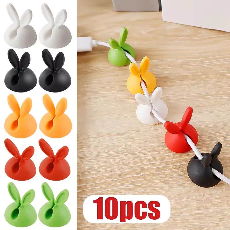 Cute Rabbit Ear Cable Manager  - Desk Cable Clip review and price