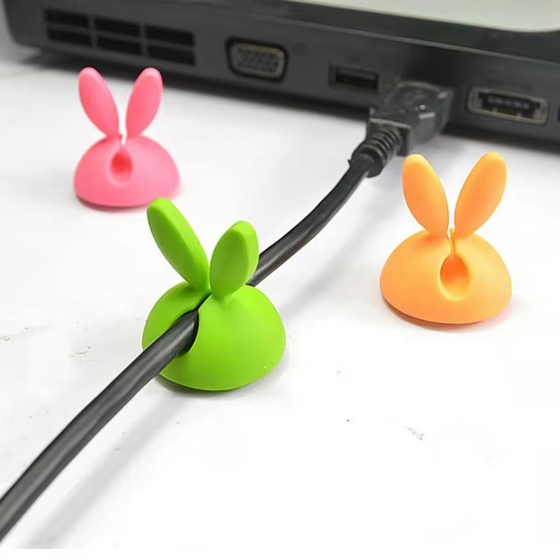 Cute Rabbit Ear Cable Manager  - Desk Cable Clip review and price