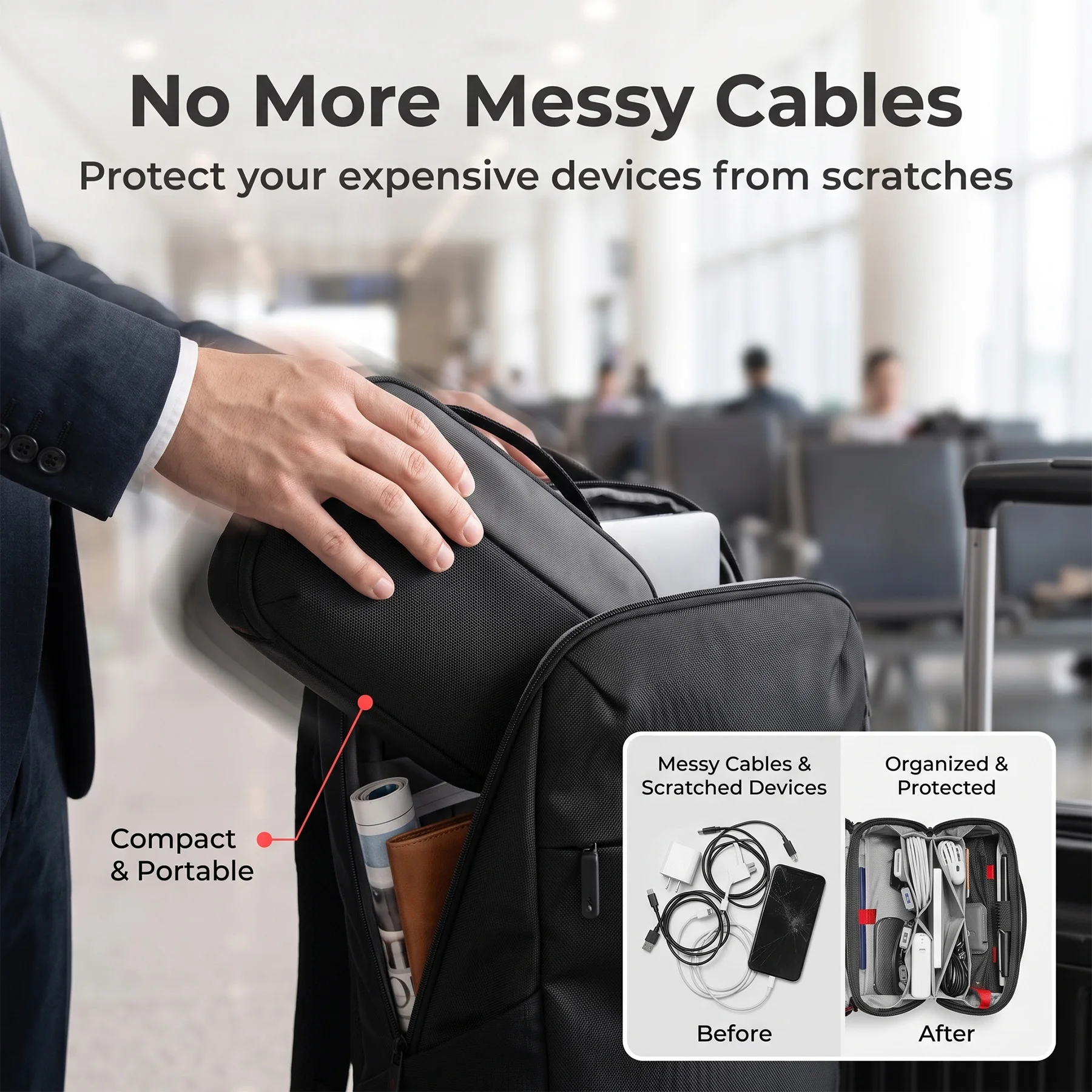 Travel Tech Organizer Pouch, W - Tech Accessories Travel Case review and price
