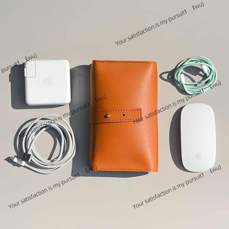 1pc PU Leather Multi-Compartme - Tech Accessories Travel Case review and price