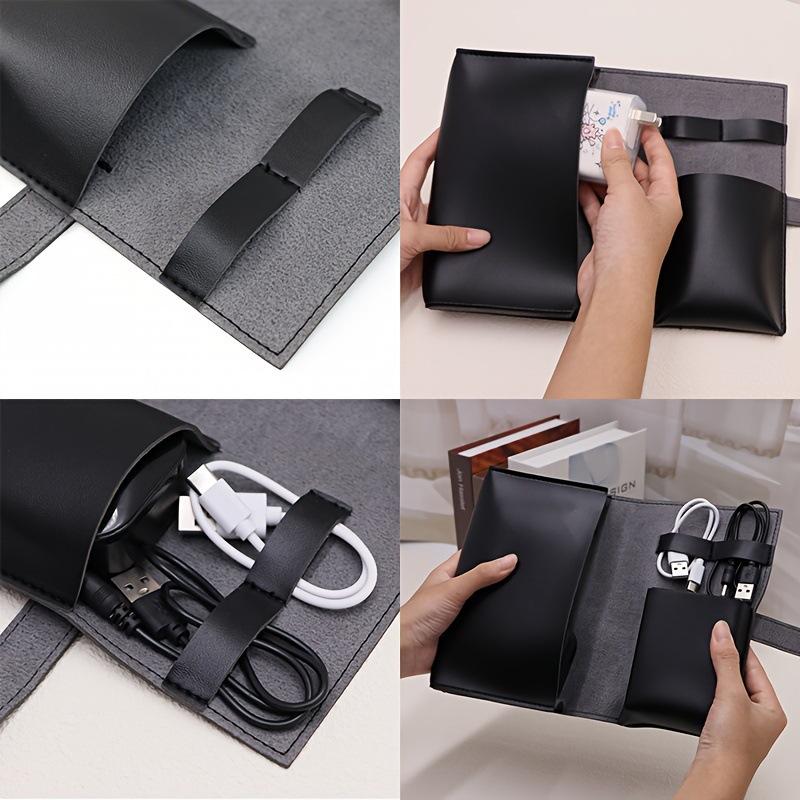 1PC PU Leather Multi-Compartme - Tech Accessories Travel Case review and price