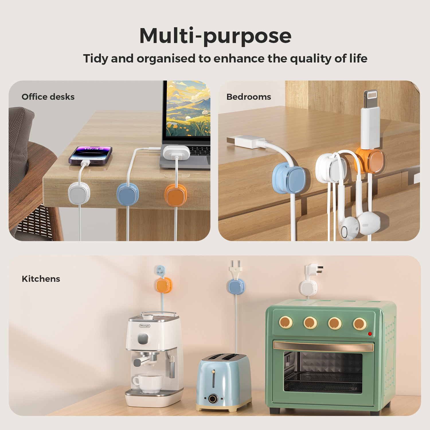 adhesive cable organizer Cable - Desk Cable Clip review and price
