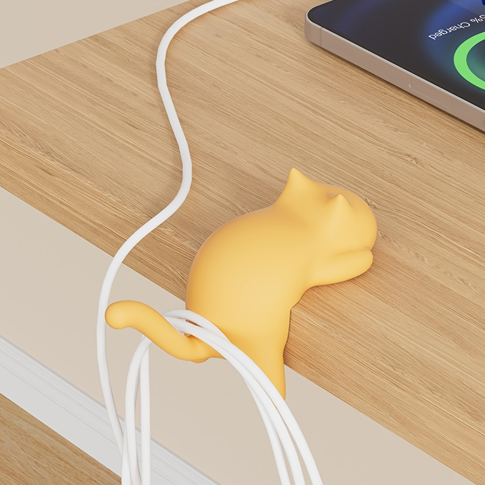 1pc Colorful Cat-Shaped Desk H - Desk Cable Clip review and price