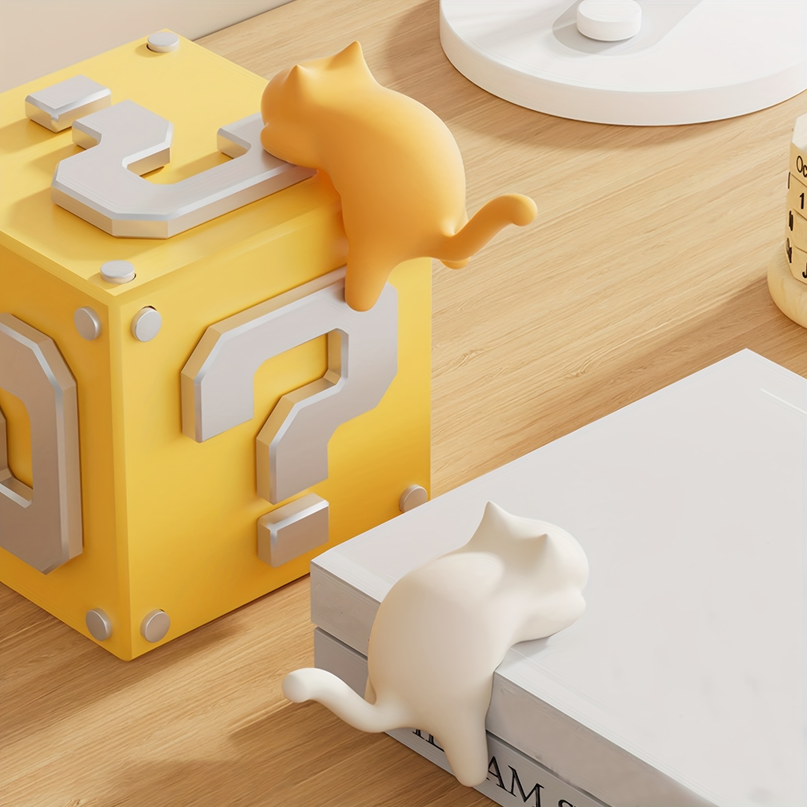 1pc Colorful Cat-Shaped Desk H - Desk Cable Clip review and price