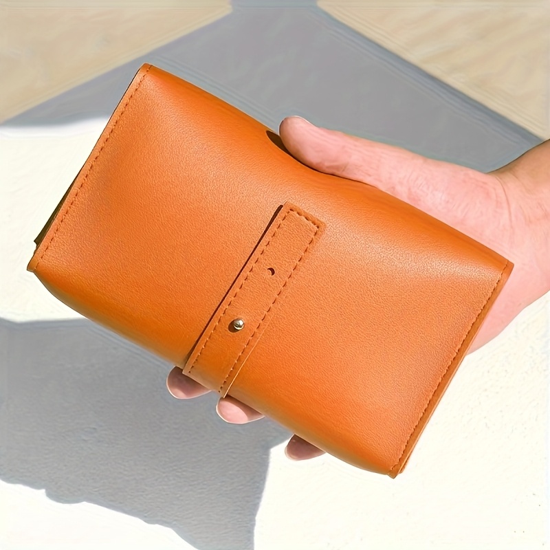 1pc PU Leather Multi-Compartme - Tech Accessories Travel Case review and price