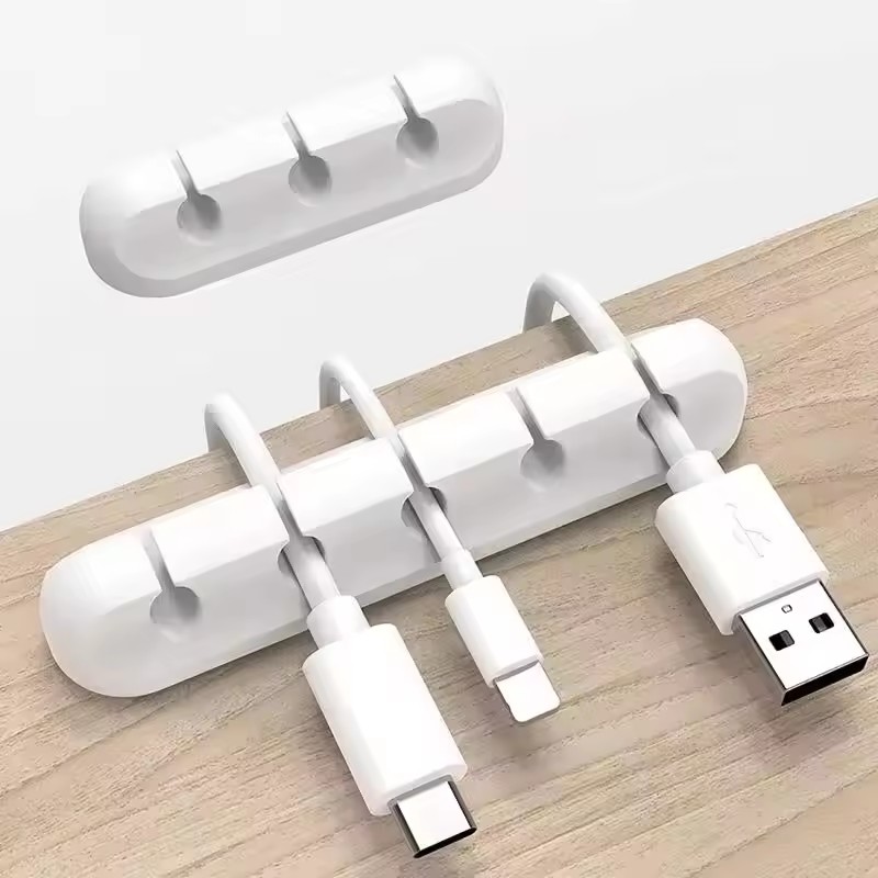 Silicone USB Cable Clip Winder - Desk Cable Clip review and price