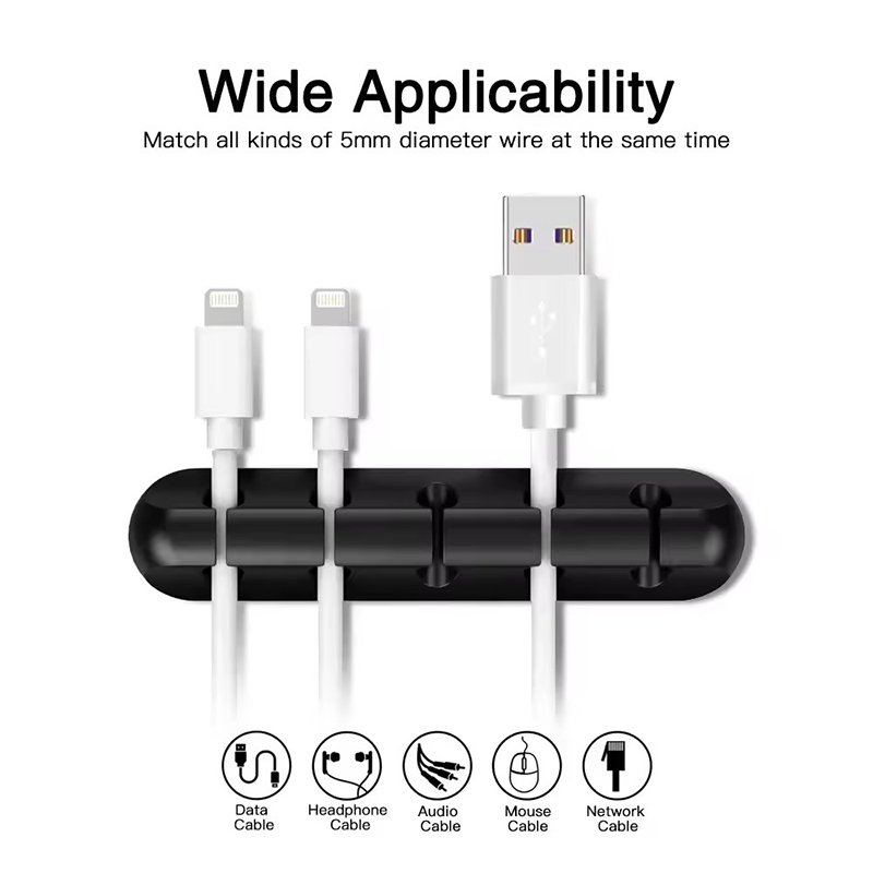 Silicone USB Cable Clip Winder - Desk Cable Clip review and price