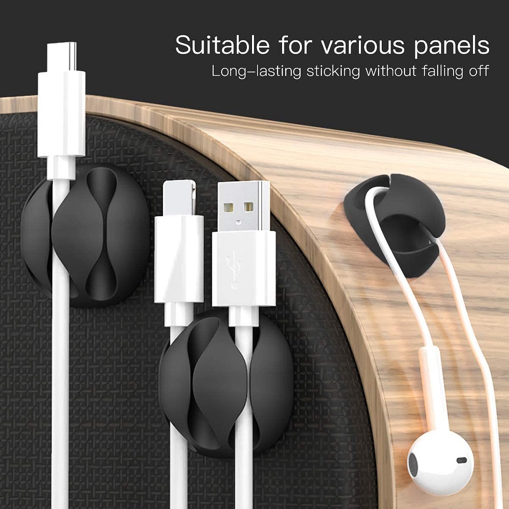 Cable Organizer Silicone Cable - Desk Cable Clip review and price