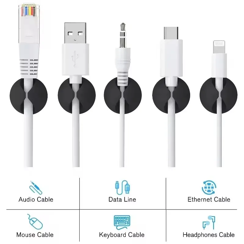 5/50Pcs Desktop Wall Cable Cli - Desk Cable Clip review and price