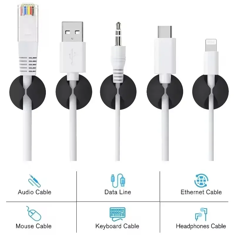 5/50Pcs Desktop Wall Cable Cli - Desk Cable Clip review and price