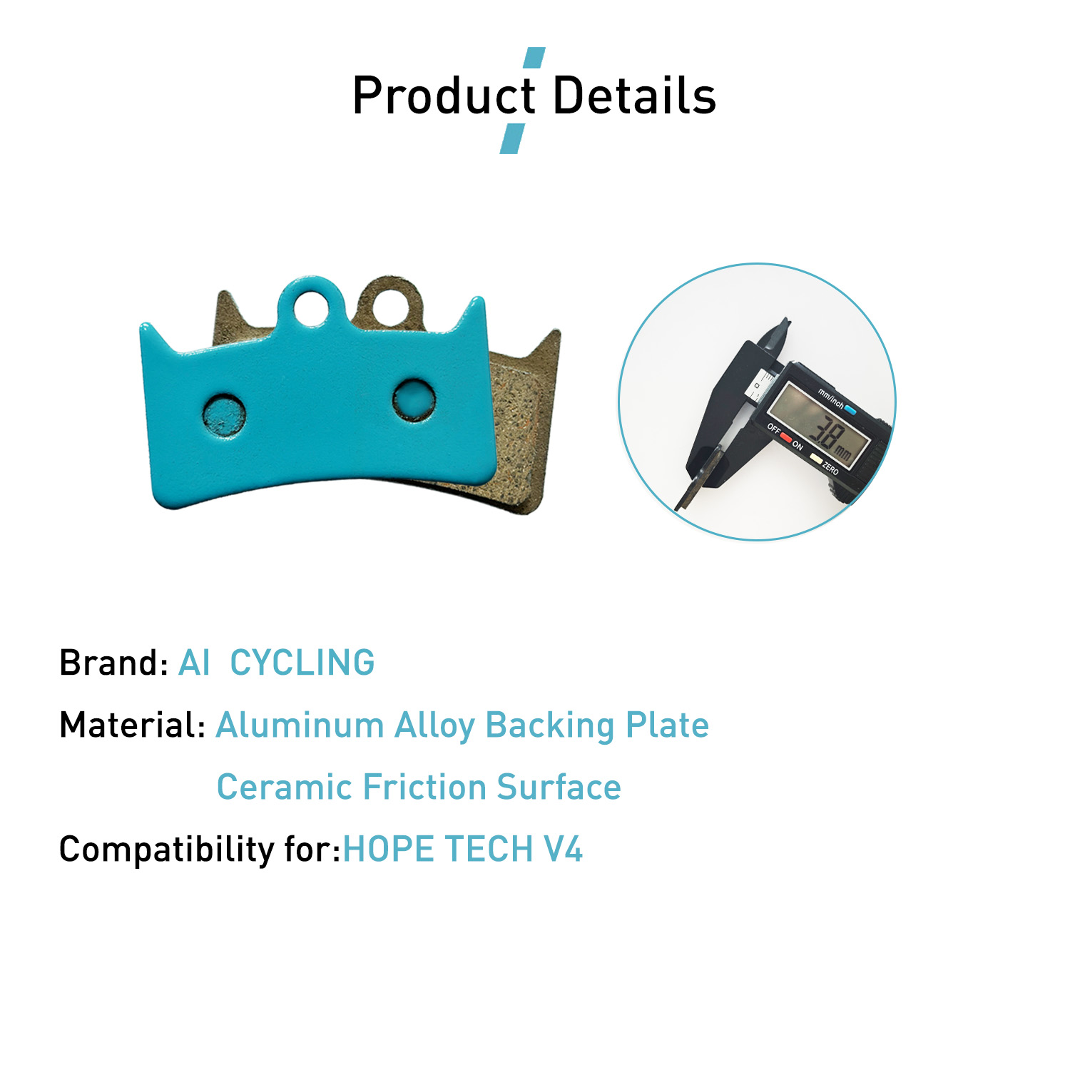 4 Pairs Ceramic Brake Pads for - Tech Bike Accessories review and price