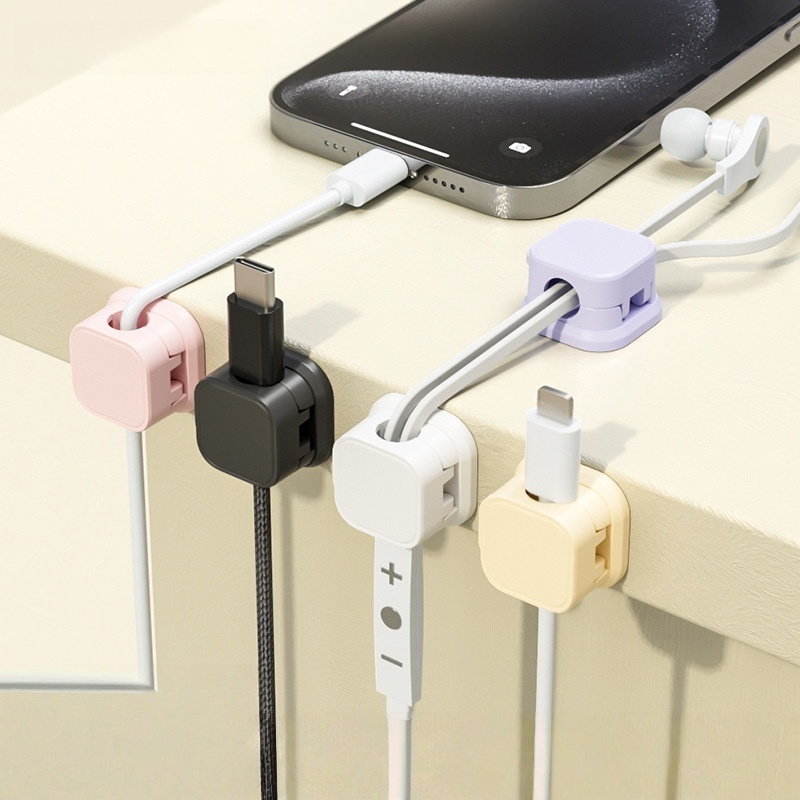 Multi Color Magnetic Cable Man - Desk Cable Clip review and price