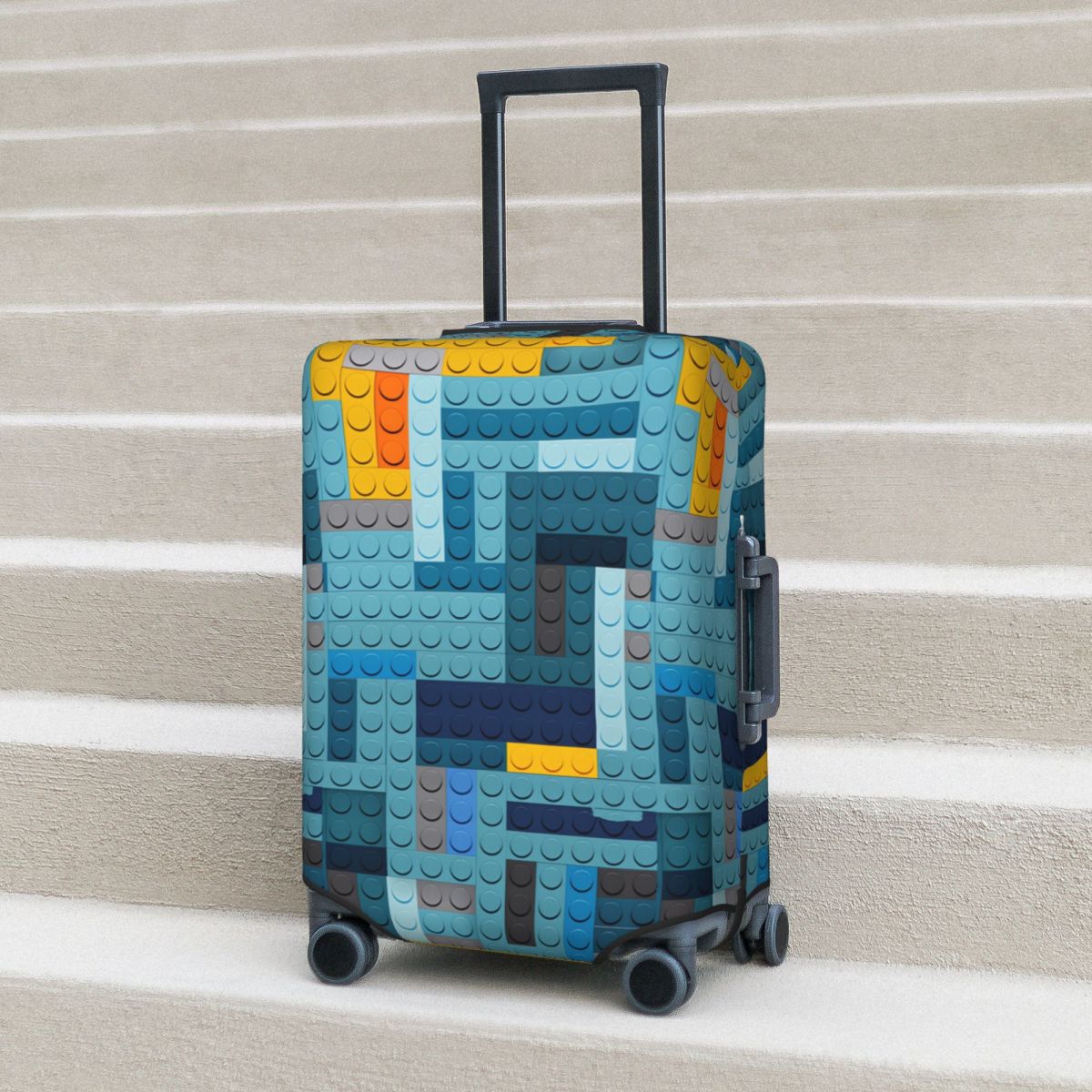 Blue Tech Pixel Building Block - Tech Accessories Travel Case review and price