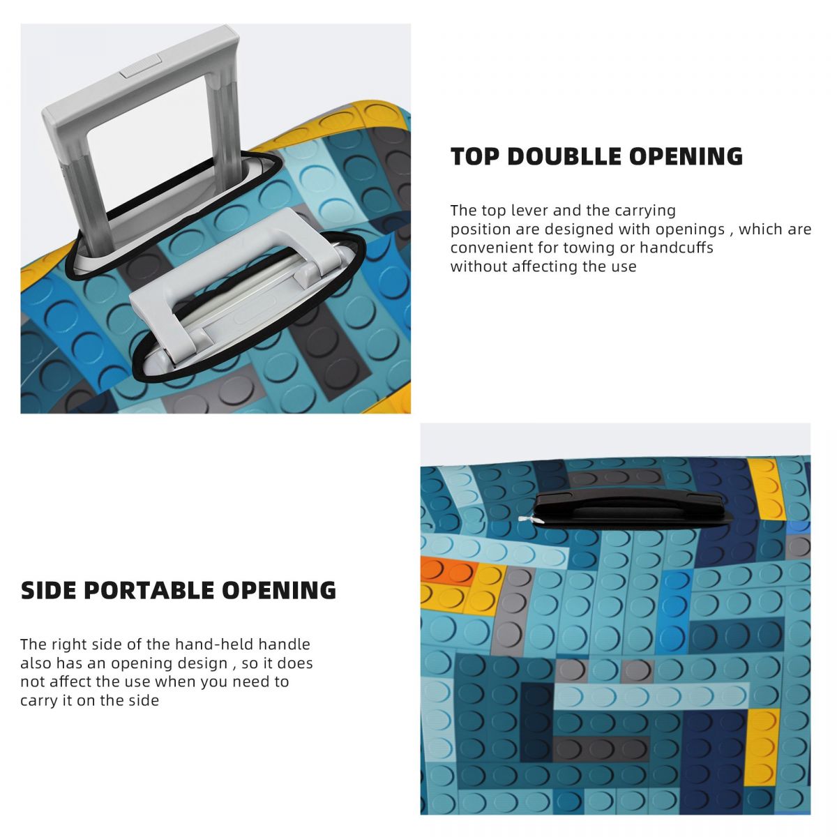 Blue Tech Pixel Building Block - Tech Accessories Travel Case review and price